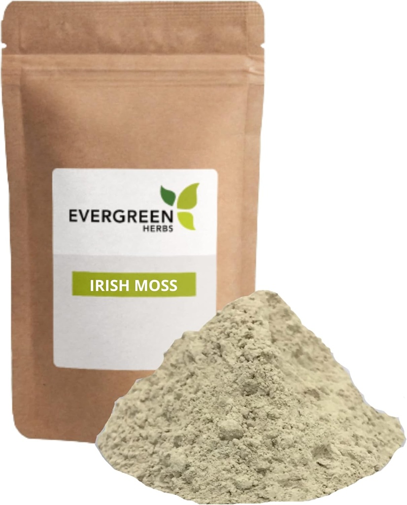 Evergreen трави Irish Moss (Powder 4 унція) - багаторазовий підставка для забезпечення свіжості!