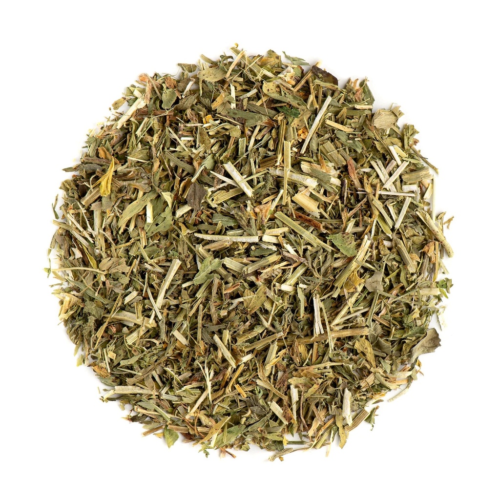 Alfalfa Leaf Tea Organic Loose Cut Dried Herb - Mild Earthy Flavor | Nutrient rich alfalfa leaves grown organically and gently dried for a mellow green herbal infusion any time of day