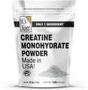 Isto é só! - Creatina Monohidrato en po, Pure Creatine Powder, Made in USA, 3rd Party Lab Tested, 5g Per Serving, Scoop Incluída, No Fillers, No add Flavor (Inflavored, 500g / 100 servizos)