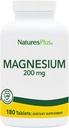 Thiên nhiên là Magnesium - 200 mg, 180 Bảng - raurian, Gluten free - 180 Phục vụ
