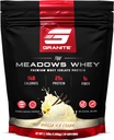 תוספי גרניט The Meadows Whey חלבון Isolate אבקת חלבון עבור שריר Lean עם 150 קלוריות, 2g סיבים, 1g סוכר (30 משרתים), Vanilla Ice Cream Flavor