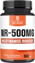 NAD+ Suplemento con Nicotinamide Riboside 500mg - Enerxía e reparación celular, envellecemento saudable, benestar - 90 cápsulas - 3 Mes de subministración