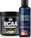 PMD Sports BCAA Stim Free for Recovery and Performance Lemonade (30 Servizos) e Siren Labs L-Carnitine Elite Burn Fat Loss Support Strawberry Blast 3000 mg (32 Servizos)
