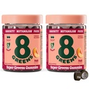 8Greens Daily Greens Gummies, Peach, 100 Count | Spinach, Wheatgrass, Blue Green Algae, Spirulina, Aloe Vera, Chlorella, and Barley Grass; For Metabolism, Immunity & Focus