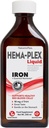 NaturesPlus Hema-Plex Liquid Iron, Mixed Berry - 8.5 oz - Iron & Essential Nutrients - Vegan, Gluten Free - 25 Zerbitzu