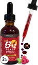 Bricker Labs B-12 Blast Liquid Vitamin B12 and Folic Acid Addition, Support Energy Production, Great Tasting Liquid Vitamin B12 Хранителна добавка в Natural Raspberry Flavor, 2 fl oz бутилка
