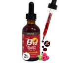 Bricker Labs B-12 Blast Liquid Vitamin B12 and Folic Acid Supplement, Support Energy Production, Great Tasting Liquid Vitamin B12 Dietary Supplement in Natural Raspberry Flavor, 2 fl oz Bottle