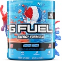 G Fuel Snow Cone Energetic Drink Powder, Pre Workout Caffeine Mix pentru Gaming, Sugar Free Focus Amino, Vitamina + Antioxidanti, 9,9oz (Snow Cone, 40 Servings)