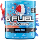 G Fuel Snow Cone Energy Drink Powder, Pre Workout Caffeine Mix for Gaming, Sugar Free Focus Amino, Vitamin + Antioxidants, 9.9oz (Snow Cone, 40 Servings)