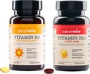 NatureWise-vitamiini D3 5000iu, B12 1000 mcg Mielen selvyyden energiatuki Immuuniterveys Ei-GMO Gluteeniton Oliiviöljy Softgels