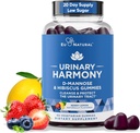 Urinary Harmony D Mannose Gummies for Urinary Tract Health – D-Mannose &quot; Hibiscus Cleanse, Flush &quot; Protect the Urinary System – Potent Formula, Drug Free – 60 Berry Lemon Flavor Gummies, 20 Day Supply