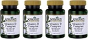 Swanson Vitamin D Complex with Vitamins D2 & D3 - Complete Sunshine Vitamin Complex for Bone, Dental & Immune Health - Vitamin Supplement ( 50 mcg, 60 Veggie Capsules ) 4 Pack