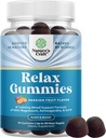Pure Calm and Relaxing Magnesium Supplement - 성인을위한 스트레스 지원 및 휴식 Ease 용 마그네슘 - L Theanine & Ashwagandha와 높은 흡수 Mg Citrate Gummies - 90 조사