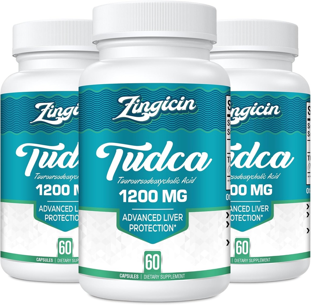 TUDCA Supplement 1200mg - 180 Kasviskapselit,Powerful TUDCA Bile Salt täydentää maksan,Ruoka