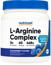 Nutricost L-Arginine Complex (Blue Raspberry, 60 Servings) - Gluten Free, Non-GMO