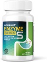 NANOWELL Enzyme Premium S - Digestive Health Multi-Enzim Supplement with 10 Enzymes, Inclusiv Bromelain and Papain - 60 Capsule, 60-Day Supply