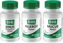 MediNatura BHI Multi Symptom Flare-Up Defense Bundle Sinus Relief Tablete (100) Mukus Relief Tablete (100) + Alergija Relief Tablete (100) Homeopatska Relief - hitrodelujoče, hitro raztapljanje