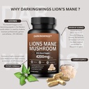 Sư tử Mane Mushroom Capsules 4200mg Lion’s Mane Mushroom Powrooms