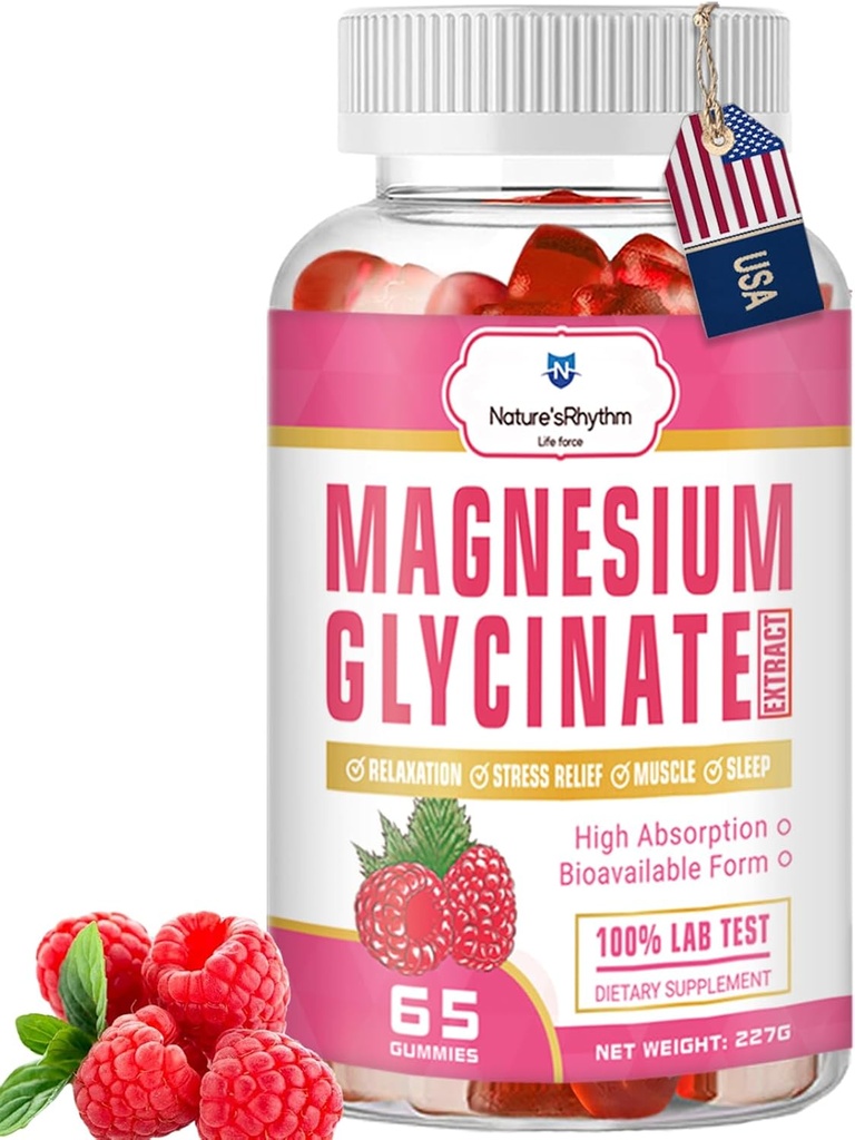 Naturals Rhythm Maggnesic Gummies 500mg - 65 Ct . . . . . . . .
