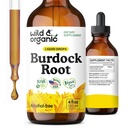 Wild & Organic Burdock Root Tincture - Antioxidant, Detox & Lymphatic Support - Burdock Root Extract Drops - Arctium Lappa Herb Supplement - Add to Tea - Vegan, Sugar & Alcohol-Free - 4 fl oz