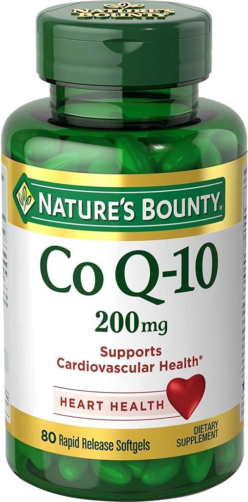 Narava Bounty Co Q-10 Dodatna moč 200 mg Softgels 80 ea (paka 3)