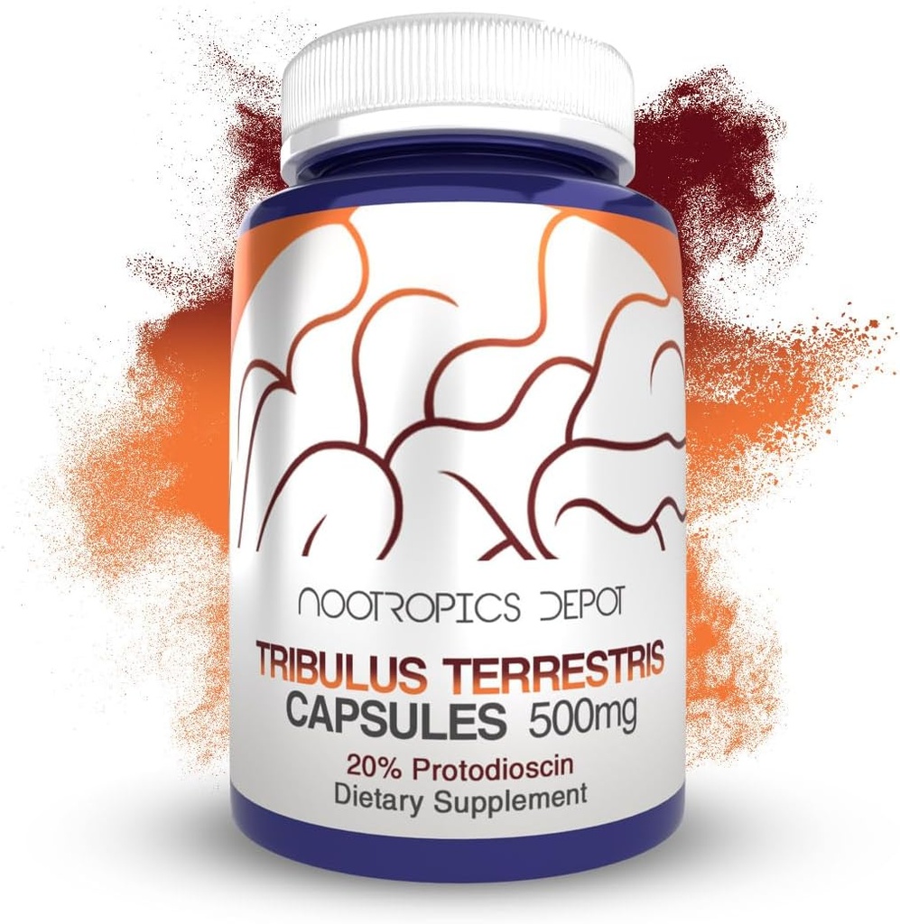 Nototorics Depot Triboulus คลาย Capsules | 500 mg |20 Protodididis | Tribous terestrisis | Facter, Muid, & Centity | 60 เคานต์