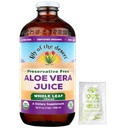 Lily of The Desert Aloe Vera Juice, Preservative Free - Whole Leaf Aloe Vera Minum dengan Vitamin Natural, Enzimes Digetical for Gut Health, Stoyach Relief, Wellness, Glowing Skin, Gelly Sachet termasuk