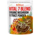 Ellie's Best 7 Mushroom Powder Extract Organic Blend - Reishi, Lion's Mane, Chaga, Turkey Tail, Cordyceps, Maitake & Shiitake - Double Extracted - Pure No Fillers - 8oz / 228 1g Servings……