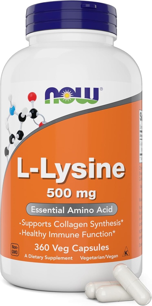现在L-Lysine 500 mg,360 蔬菜卡普尔