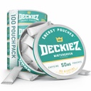 Deckiez Energy Pouches, 5 Cans (100 Pouches), Sugar Free Caffeine Supplement, Coffee Pouches & Energy Drink Alternative, 50mg Caffeine Pouches, Wintergreen Flavor