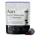 Auri Nutrition Super Mushroom Chill Gummies - Natural Calming Aid & Stress Reduction Supplement for Adults w/Reishi Mushroom, Ashwagandha, L-Theanine- Unwind Mind & Harmonize Your Day- 60 Calm Gummies