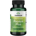 Swanson Chewable Papaya Plus 90 Chwbls Enzyme