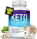 Toplux Keto Blocker pastile Extract alb de rinichi - 1800 mg naturale Ketoza, suport Keto Diet, pentru bărbați Femei, 90 capsule, supliment