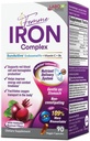 LABO Nutrition Femme Iron Endosomal SunActive, niet-irriterend 15mg Iron Supplement for Blood Builder, Vegan, Gentle, No Metallic Aftersmaak, Non Constipating, Ideaal voor gevoelige maag, 90 Tel.