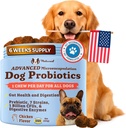 Natural Dog Company Gut Health & Canine Specific Probiootit Chews, 1 Daily Chew kaikille koirille, Prebiootit & Dgestive Enzymes for Digestion, Gas, Loose Stool, Immuno System & Bowel Support