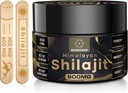 600mg Shilajit 纯喜马拉雅有机物 Shilajit Resin-Shilajit 有机金品级 100% 纯有机物 Shilajit 用于能源和免疫支持,Rich in Fulvic Acid & 85+ Trace Minerals,1 Pack