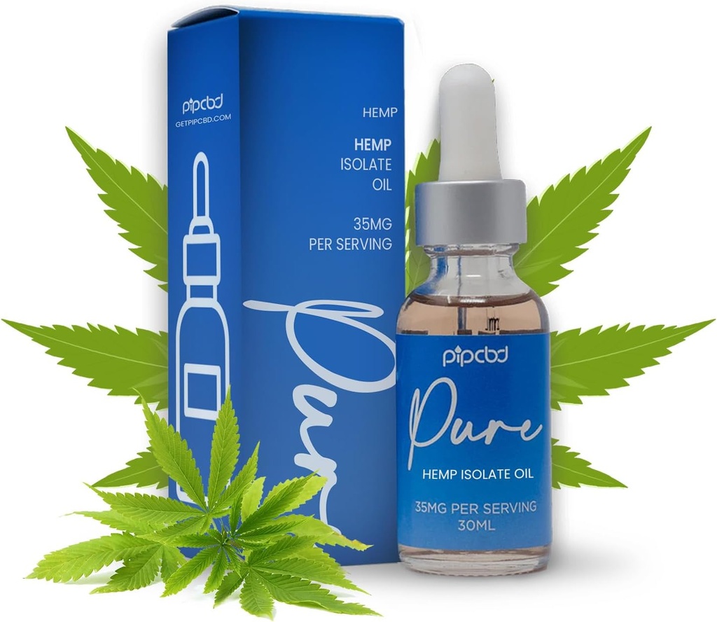 Pure Hemp Isolate Oil – Organic Hemp Extract with Coconut Oil for Daily Wellness Support – Vegan, Gluten-Free, Lab-Tested Formula | 1 Fl Oz