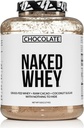 NAKED Whey Protein Supplement Powder, Chocolate, GMO Free, Soy Free, Gluten Free Aid Muscle Growth and Recovery 60 Services, 5 Ib
