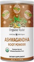 Organic Veda Ashwagandha Root Powder, 16oz - 100% Pur & Natural Ashwagandha Powder suplementari, Withania Semnifera - Momps Moding, Stamina, implementació de suport, Energia - Vegan, No-GO