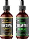 HERBIFY paka - Lions Mane Drops & Cilantro Tincture - smadzeņu Boost un ķermeņa Detox