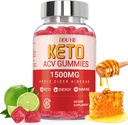 Keto ACV Gummies Avancerad viktminskning | 2000mg Low Carb Apple Cider Vinegar Gummies för Detox, rengöring | Made in USA | 60 Count