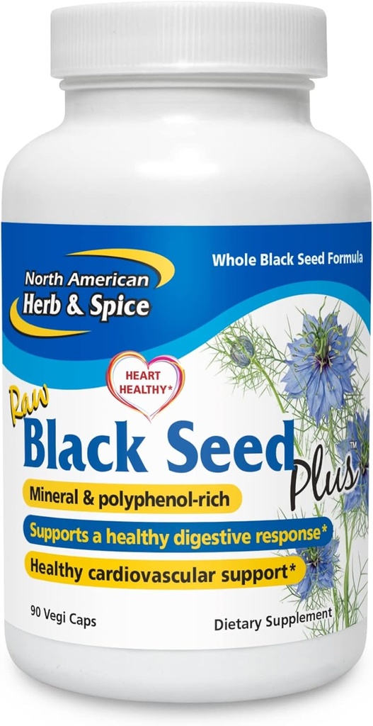 North American Herb and Spice, Black Seed Plus, 90- VCaps