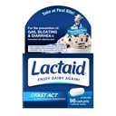 Lactaid Fast Act Lactose Intolerance Caplets with Lactase Enzyme, Dairy Relief from Gas, Bloating & Diarrhea, 9000 FCC Lactose Intolerance Pills, 96 Individual Travel On-The-Go Packs (96 x 1 ct)