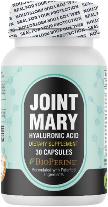 Hyaluronic Acid Supplement - Hidrolyzed Collagen, Turmeric, Glucosamine, MSM, Vitamin C - 30 Kapsüls ilə Advanced Asiyası