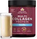 Nutrição antiga Colágeno Peptídeos Pó, Proteína de Colágeno Multi, Mulheres e Homens, Vitamina C, Probióticos, Colágeno Hidrolisado, Suporta a pele, Joints, Gut Health, Vanilla, 60 Servings