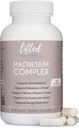 Magnesium Complex - Lifted Naturals Magnesium Supplement w/Bisglycinaat, Malate, Taurate - 120 Capsules - Bio available Magnesium Formula for Mood, Sleep, Energy Support*