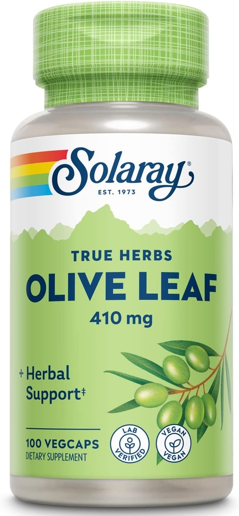 SOLARAY Olive Leaf kapsułki, 410 mg