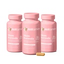 HAIRtamin MOM Vegan Prenatal & Postnatal Multivitamin Capsules & Hair Growth Vitamins, Postpartum, Breastfeeding, Hair Nails, and Skin Vitamins for Women with Biotin, Zinc, Iron (3-Pack), 90.0 Count