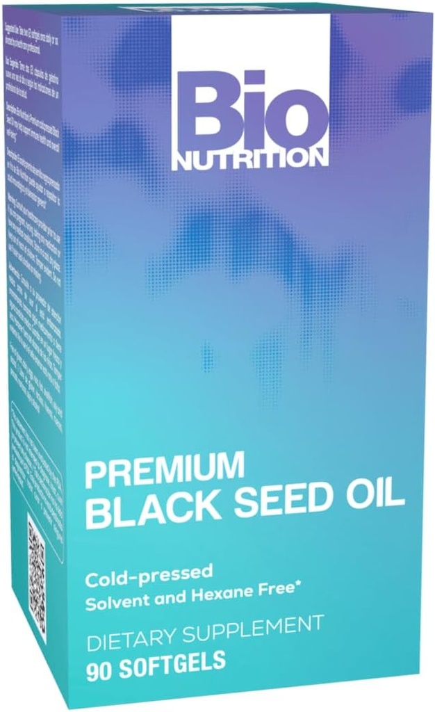 Bio Nutrition Black Seed Oil Premium 90 Softgels | Cold Pressed | Hår & Hud