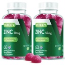 VITEEY Zinc Gummies for Men and Women - Zinc Supplements 50mg - Immune Boost & Skin Health - Vegan, Gluten Free - 120 Count